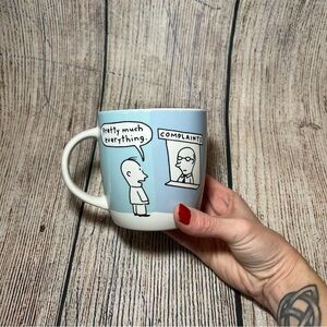 Open Road No Complaints Ceramic Coffee Mug Vintage Rare Funny Papers Novelty Cup